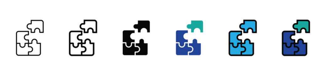Creative Problem Solving Puzzle Icon Pack