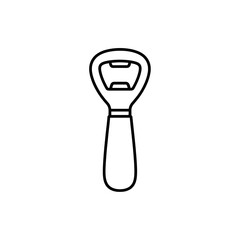Fototapeta premium Simple Line Drawing of Bottle Opener.