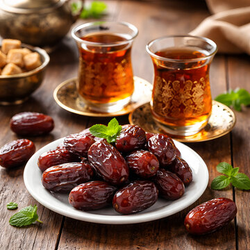 dried dates on a plate