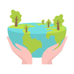 Eco Friendly Earth Illustration