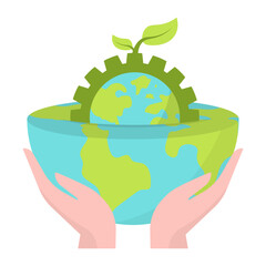 Eco Friendly Earth Illustration