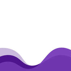 Abstract Wavy Shape Footer
