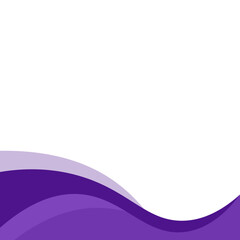 Abstract Wavy Shape Footer