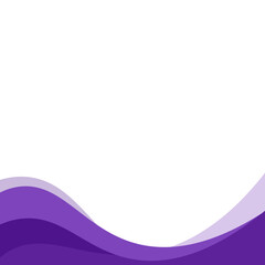 Abstract Wavy Shape Footer
