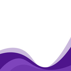 Abstract Wavy Shape Footer