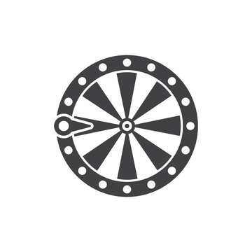 spin wheel icon vector