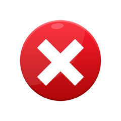 Obraz premium red cross button png, red cross in a circle png, cross png