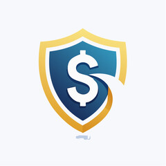 Obraz premium Secure Money Shield with Dollar Sign Icon