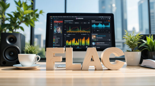 FLAC free lossless audio codec for high fidelity sound production in music industry and studio recording to ensure superior acoustic performance in audio engineering and media broadcast distribution