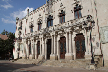 Obraz premium old hall (capitania palace) in burgos in spain 