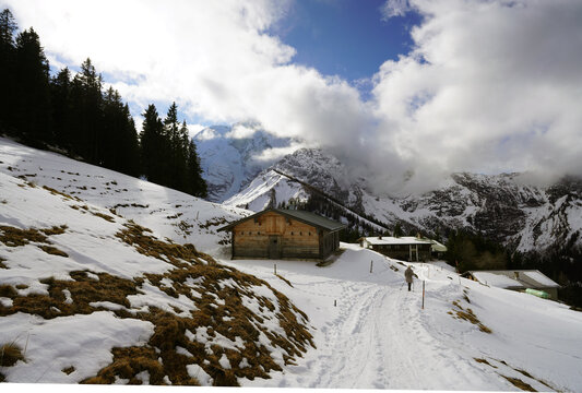 panorama on the top of Ramsau in Germany