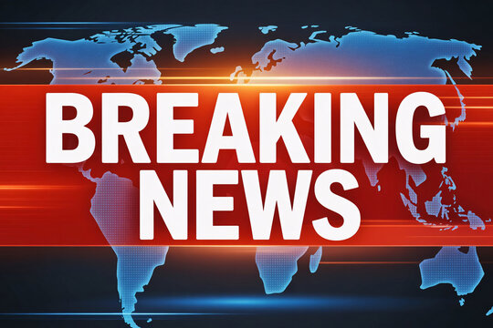 Worldwide Digital World News Studio Background for Live News Report and Breaking News Broadcast