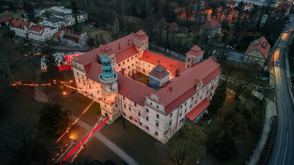 Zamek w Niemodlinie, widom z lotu ptaka © rozentuzjazmowany