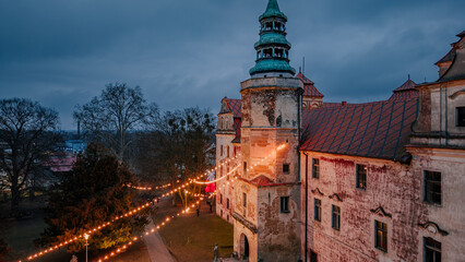 Zamek w Niemodlinie, widom z lotu ptaka © rozentuzjazmowany