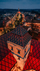 Zamek w Niemodlinie, widom z lotu ptaka © rozentuzjazmowany