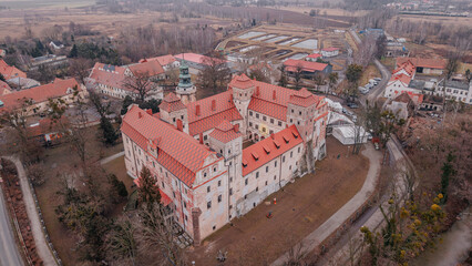 Zamek w Niemodlinie, widom z lotu ptaka © rozentuzjazmowany