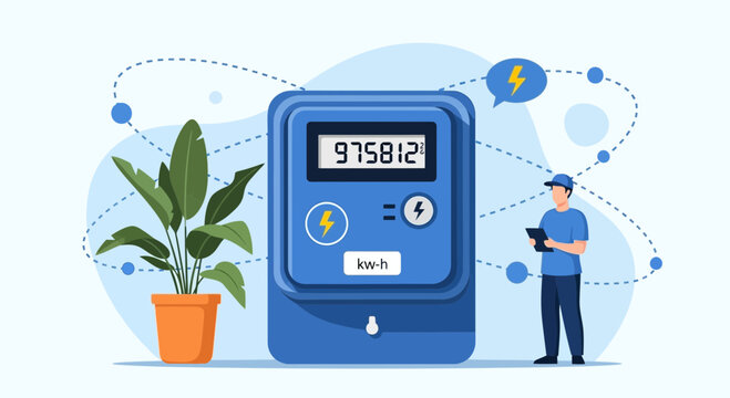 Smart Electricity Meter Reading Manages Energy Consumption
