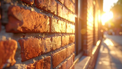 FlyPro Firefly Reclaimed Brickwork Feature Walls on a Revitalized Commercial Strip, Realistic Texture