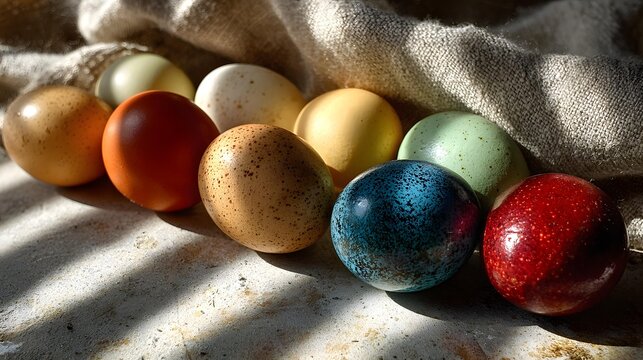 colorful easter eggs