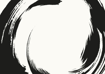 Minimalist vector illustration with bold ink brush strokes and splatters background ideal for modern art and graphic design.