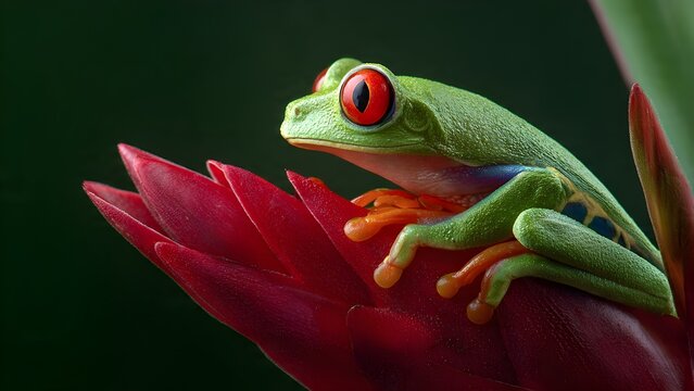 red eyed tree frog
