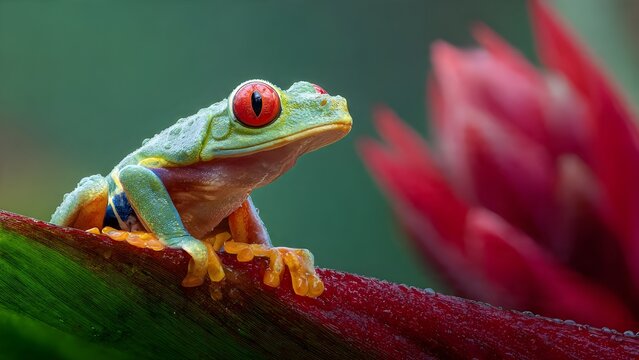 red eyed tree frog