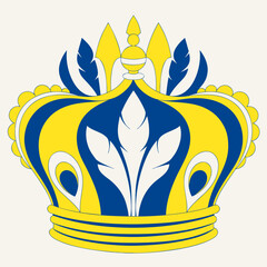 Vector of a king crown