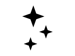 Sparkle star icon. shining glitter emoji symbol, magic light radiance sign for Christmas and New Year celebration © LiorasK