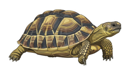 Obraz premium vector of a turtle isolated on white