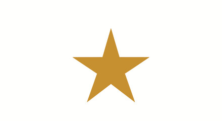Obraz premium A golden star on a white background
