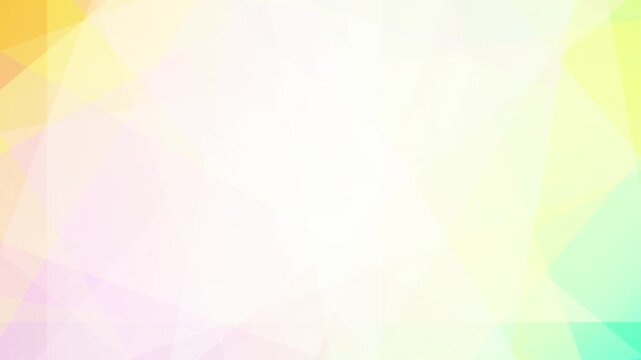 Soft, pastel-colored polygonal background with gentle gradient effect and abstract geometric shapes in shades of pink, yellow, and green.