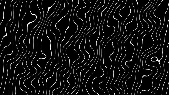 Abstract wavy contour lines background animation