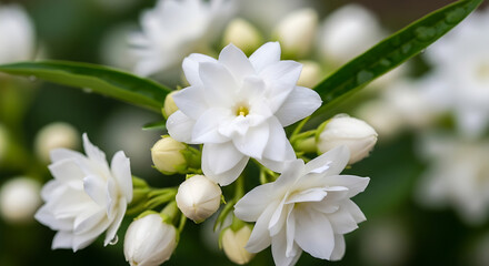 Obraz premium close up of white magnolia flower
