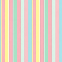 Seamless Vertical Stripes Pattern in Gentle Pastel Hues for Background and Design