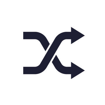 random icon with two arrows