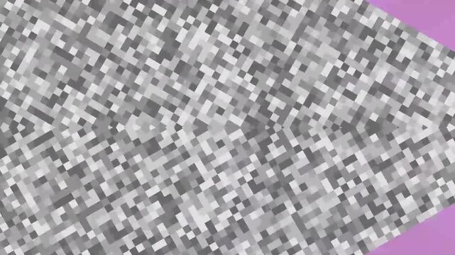 Abstract Pixelated Gray Pattern with Purple Background.