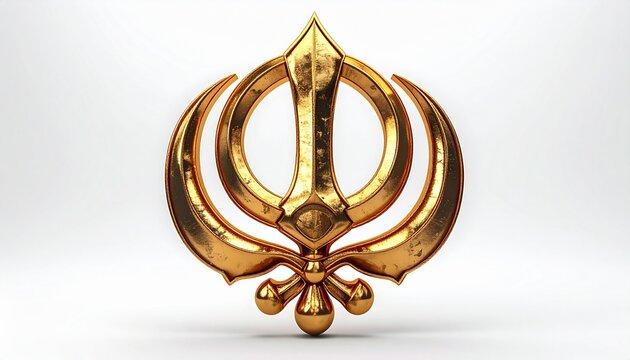 Khanda symbol representing Sikh faith and Vaisakhi significance