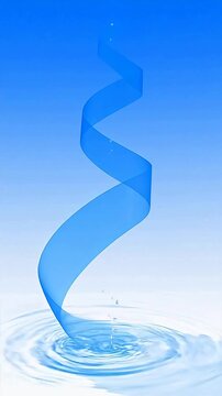 BlueWaveLineonGradientBlueBackground