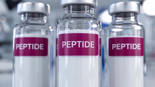 Peptide therapy for longevity and biohacking, three vials