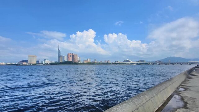 福岡の愛宕浜から望む、シーサイド百道⑤