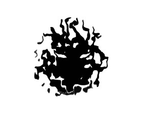 vector illustration of a face Shadow