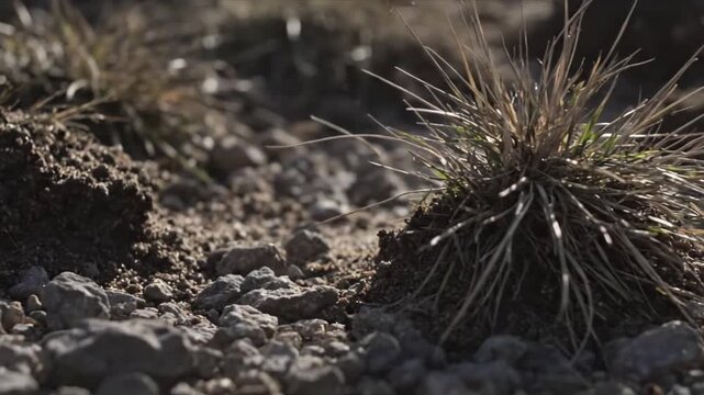 Geology Noisy Close-up noisy geology showing mote field; subtle movement; safe content; no faces; no trademarks scene 3 Abstract cinematic angle