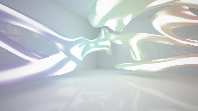 Abstract Luminous Flow Continuous, organic movement of soft, diffused light creating a tranquil ambiance.