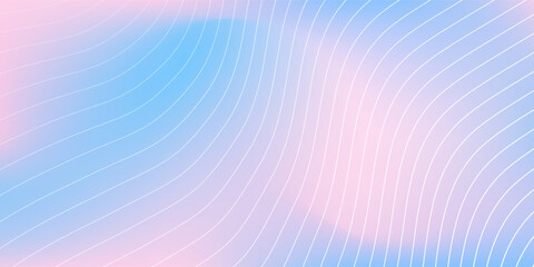Abstract lines sky mesh gradient background blending soft pastel pink and light blue simple abstract modern © Fathiyah
