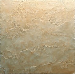 Naklejka premium warm beige textured plaster wall with subtle gold sheen and worn stucco relief conveying calm rustic serenity