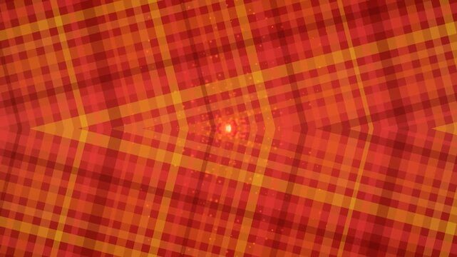 Red Plaid Pattern Fabric Texture Background.