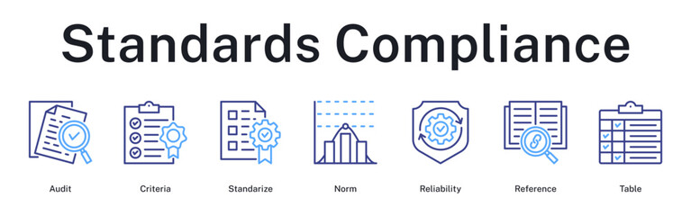 Fototapeta premium Standards compliance audit ensuring criteria standardization, normalization, and reliable documentation