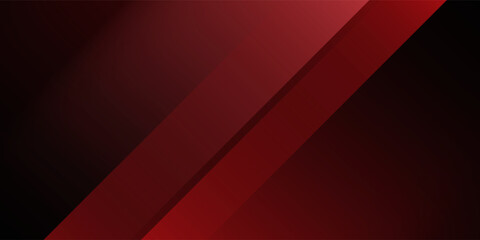 Fototapeta premium Dynamic Red And Black Abstract Background with Geometric Lines