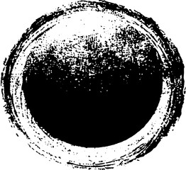High contrast alchemy symbol in black and white ink - mystical design element