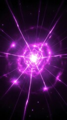 Fototapeta premium Abstract Purple Energy Burst.